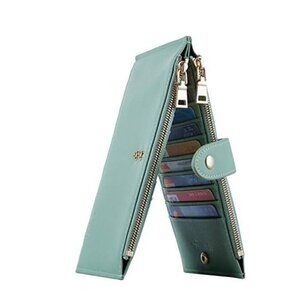 Travelambo Multi Card Wallet w/ Zipper Pockets